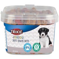 Ласощі для собак Trixie Junior Soft Snack Dots з куркою та лососем, кислотами Омега-3 140 г