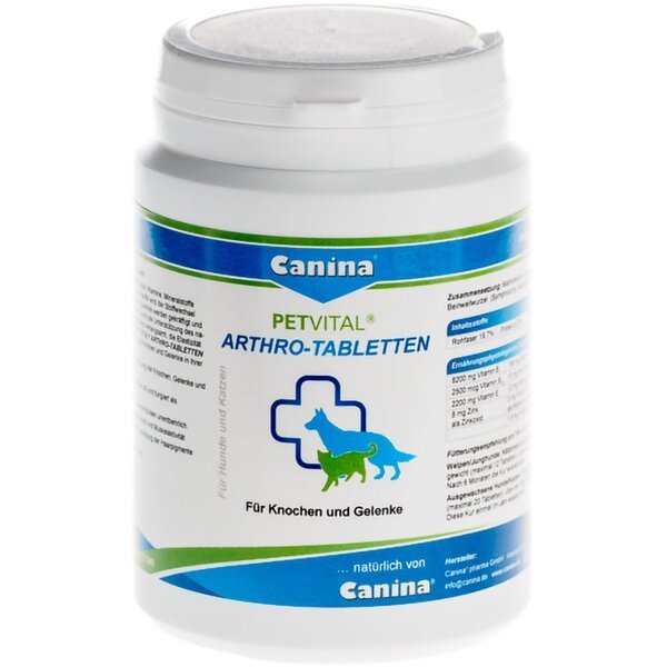 Таблетки для суставов для кошек и собак Canina Petvital Arthro-Tabl 180 ...