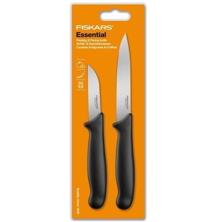 Набор ножей для чистки Fiskars Essential Small, 2шт (1051834) фото 