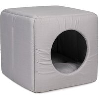 Дом-лежак для для кошек и собак Природа "CUBE" 40х40х37 см Серый