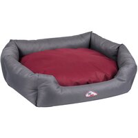 Лежак для собак и кошек Pet Fashion "BOSPHORUS" 3 (95 х 78 х 24см) Серо-малиновый