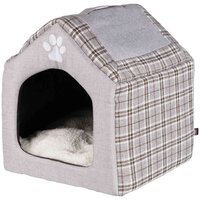 Будиночок для котів та собак Trixie Silas 40х45х40 см Сірий/крем