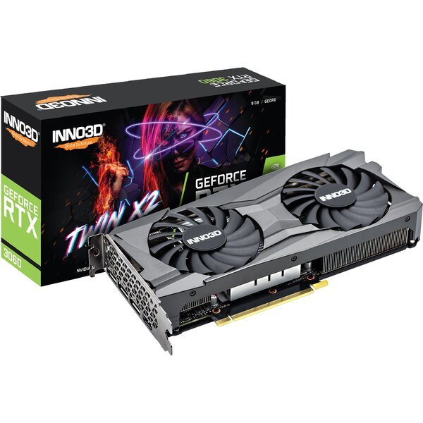 

Видеокарта INNO3D GeForce RTX 3060 8GB GDDR6X TWIN X2 OC