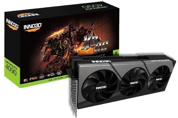 

Видеокарта INNO3D GeForce RTX 4090 24GB GDDR6X X3 OC