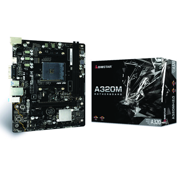 

Материнская плата Biostar A320MH 2.0 sAM4 A320 2xDDR4 HDMI-VGA mATX