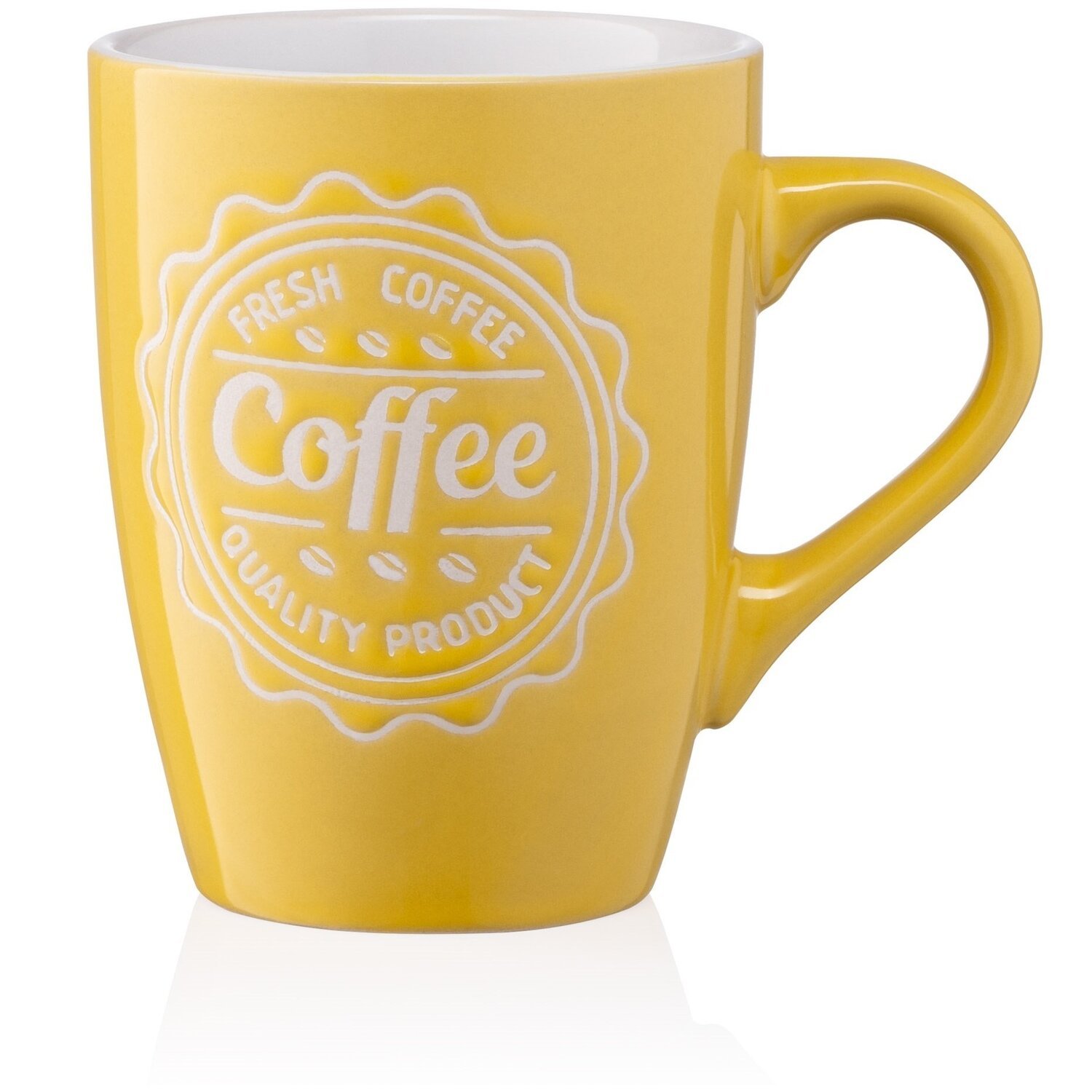 Чашка Ardesto Coffee 330 мл Yellow (AR3469Y) (1181632)