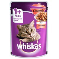Влажный корм для котов Whiskas Casserole с говядиной в желе, 85 г
