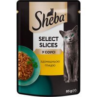 Вологий корм для котів Sheba з домашньою птицею у соусі 85г