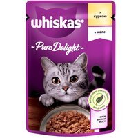 Вологий корм для котів Whiskas Pure Delight c куркою в желе 85г