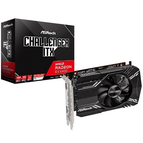 

Видеокарта ASRock Radeon RX 6400 4GB GDDR6 (RX6400_CLI_4G)