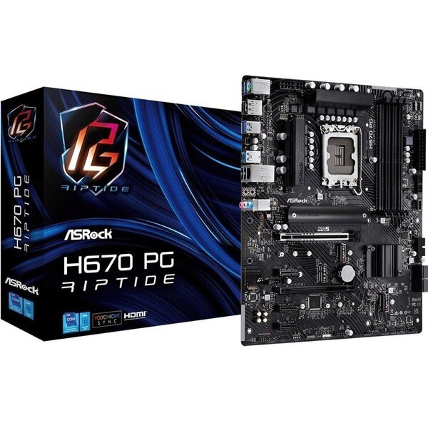 

Материнская плата ASRock H670 PG RIPTIDE (H670_PG_RIPTIDE)