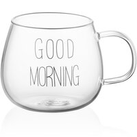 Набор чашек с ручками Ardesto Good Morning, 350 мл, 2 од., боросиликатное стекло (AR2635GM)