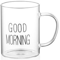 Набір чашок з ручками Ardesto Good Morning, 420 мл, 2 од., боросилікатне скло (AR2642GM)