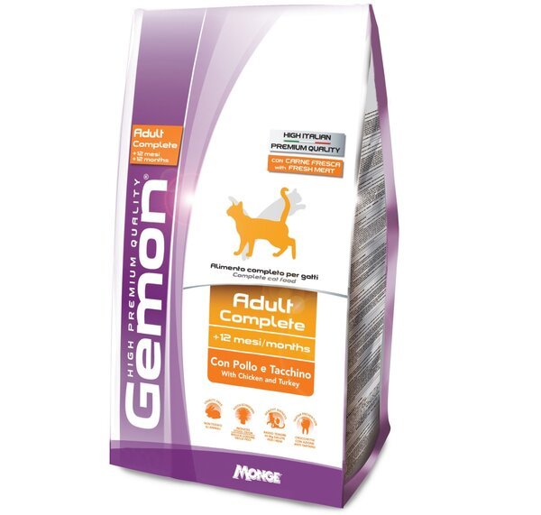 

Сухой корм для кошек Gemon Cat Adult complete курица с индейкой 1,5 кг