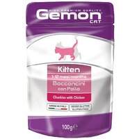 Вологий корм для кішок Gemon Cat Wet Kitten курка 100 г