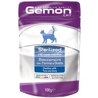 Вологий корм для кішок Gemon Cat Wet Adult Sterilized тунець з рибою дорі 100 г