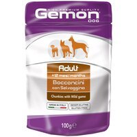 Вологий корм GEMON DOG WET м'ясо диких тварин 100 г