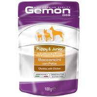 Вологий корм для цуценят Gemon Dog Puppy & Junior з куркою 100 г