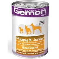 Вологий корм для цуценят Gemon Dog Puppy & Junior зі смаком курки та індички 415 г