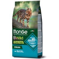 Сухий корм для стерилізованих кішок Monge Cat Be Wild Gr. Free Sterilised, з тунцем, 1.5 кг