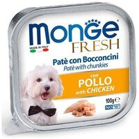 Влажный корм для собак Monge Dog Fresh со свежей курицей 100 г