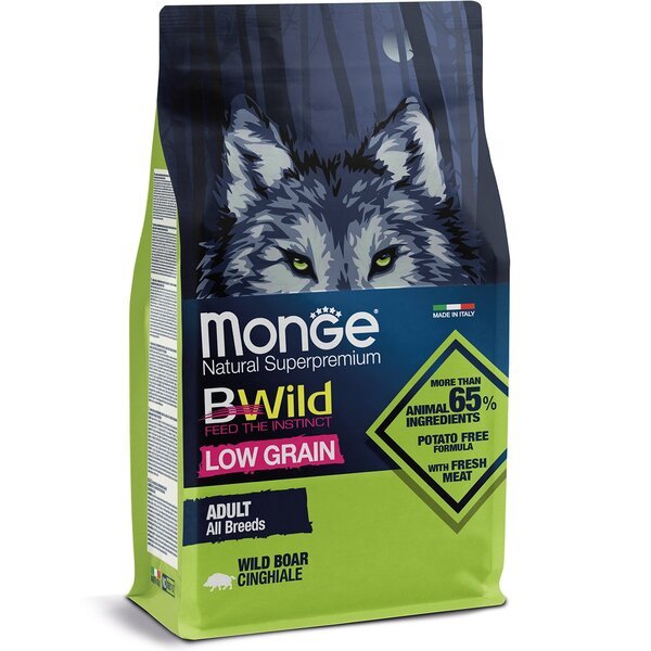 Сухой корм для собак Monge Dog Be Wild Low Grain с мясом дикого кабана ...
