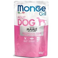 Вологий корм для собак Monge Dog Grill зі свининою, 100 г