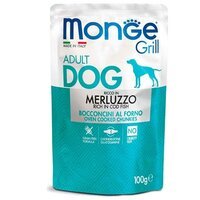 Влажный корм для собак Monge Dog Grill с треской, 100 г