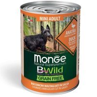 Вологий корм для собак Monge Dog Wet Be Wild Mini Adult качка, гарбуз та цукіні, 400