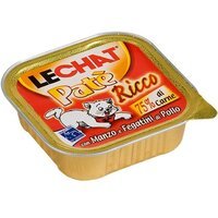 Вологий корм для кішок Monge LeChat Wet Adult яловичина з куркою 100 г