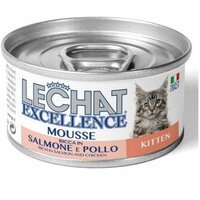 Вологий корм для кошенят Monge LeChat Excellence Kitten курячий лосось 85 г