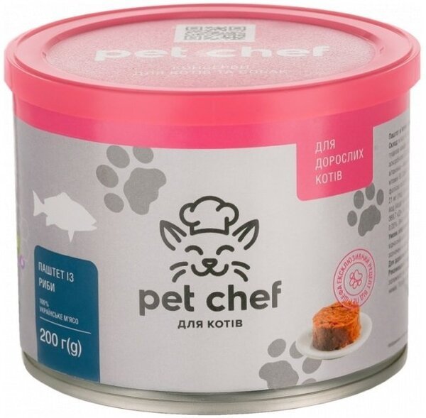 

Паштет для кошек Pet Chef с рыбой 200 г