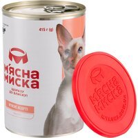 Паштет для кішок М'ясна Миска з м'ясним асорті 415 г