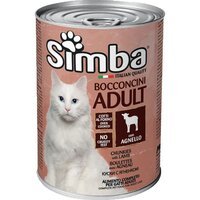 Вологий корм для кішок Simba cat wet з ягням 415 г