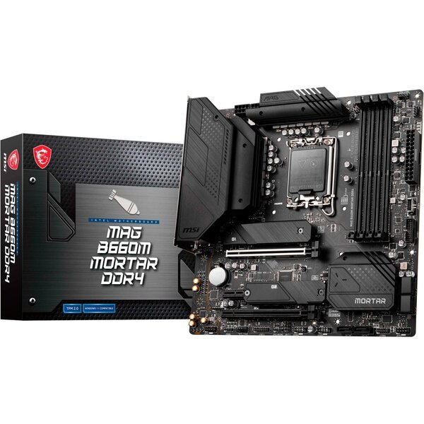 

Материнcкая плата MSI MAG B660M MORTAR DDR4 s1700 B660 4xDDR4 M.2 HDMI-DP mATX
