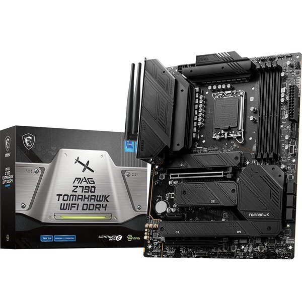 

Материнcкая плата MSI MAG Z790 TOMAHAWK WIFI DDR4 s1700 Z790 4xDDR4 M.2 HDMI-DP Wi-Fi BT ATX