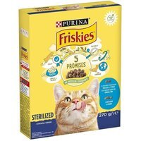 Сухий корм для кішок Purina Friskies Neutered Cat Smn & Veg лососем та овочами 270 г