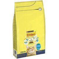 Сухий корм для стерилізованих кішок та котів Purina Friskies з лососем та овочами 1.5 кг