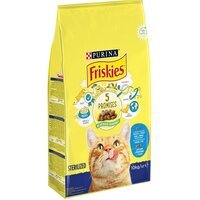 Сухий корм для стерилізованих кішок та котів Purina Friskies з лососем та овочами 10 кг