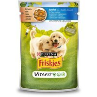 Вологий корм для собак Purina Friskies Junior з куркою та морквою в соусі 100 г