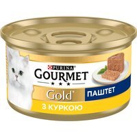 Влажный корм для кошек Gourmet Gold Паштет с курицей 85 г