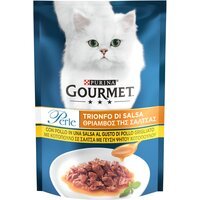 Вологий корм для кішок Gourmet Perle міні філе в соусі, Курка 85 г