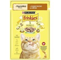 Вологий корм для кішок Friskies шматочки в підливі з індичкою 85 г