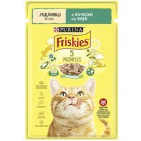 Влажный корм для кошек Friskies кусочки в подливе с уткой 85 гр