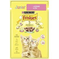 Вологий корм для котів Friskies Junior шматочки в соусі з куркою 85 г
