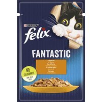 Вологий корм для кішок Felix Fantastic з куркою в желе 85 г