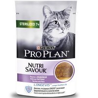 Вологий корм кастрованих кішок старше семи років Purina ProPlan Sterilised з індичкою, 85 г