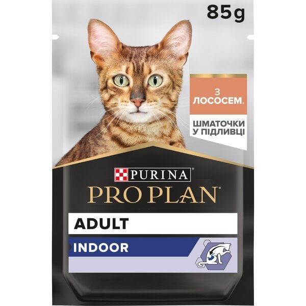 

Влажный корм для для кошек Purina Pro Plan Cat Nutrisavour Housecat лососем, 85 г