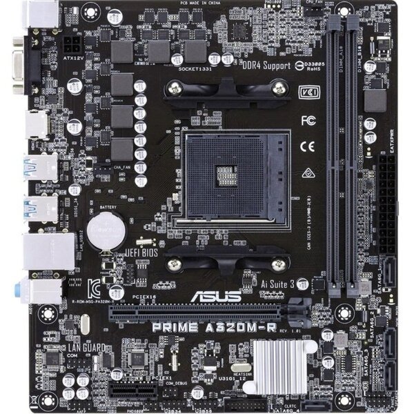 

Материнcкая плата ASUS PRIME A320M-R-SI sAM4 A320 2xDDR4 HDMI-VGA mATX WHITE BOX WITH ACCESSORY