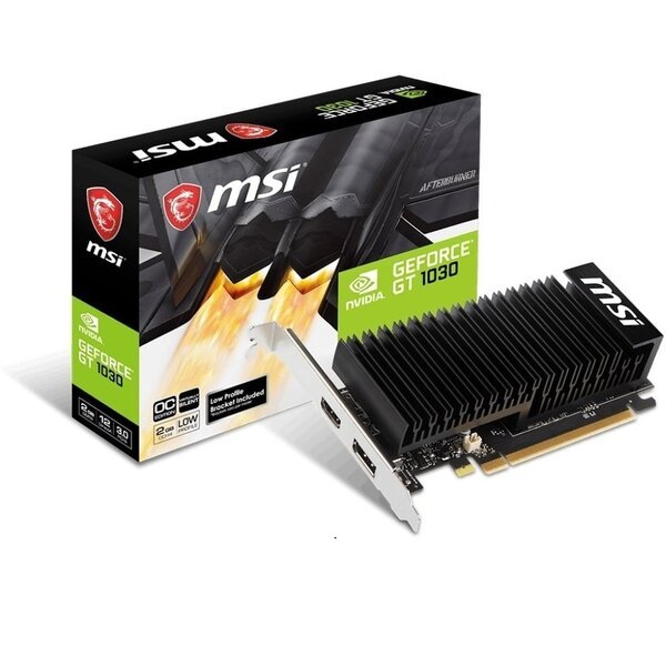 

Видеокарта MSI GeForce GT1030 2GB DDR4 Low Profile Silent